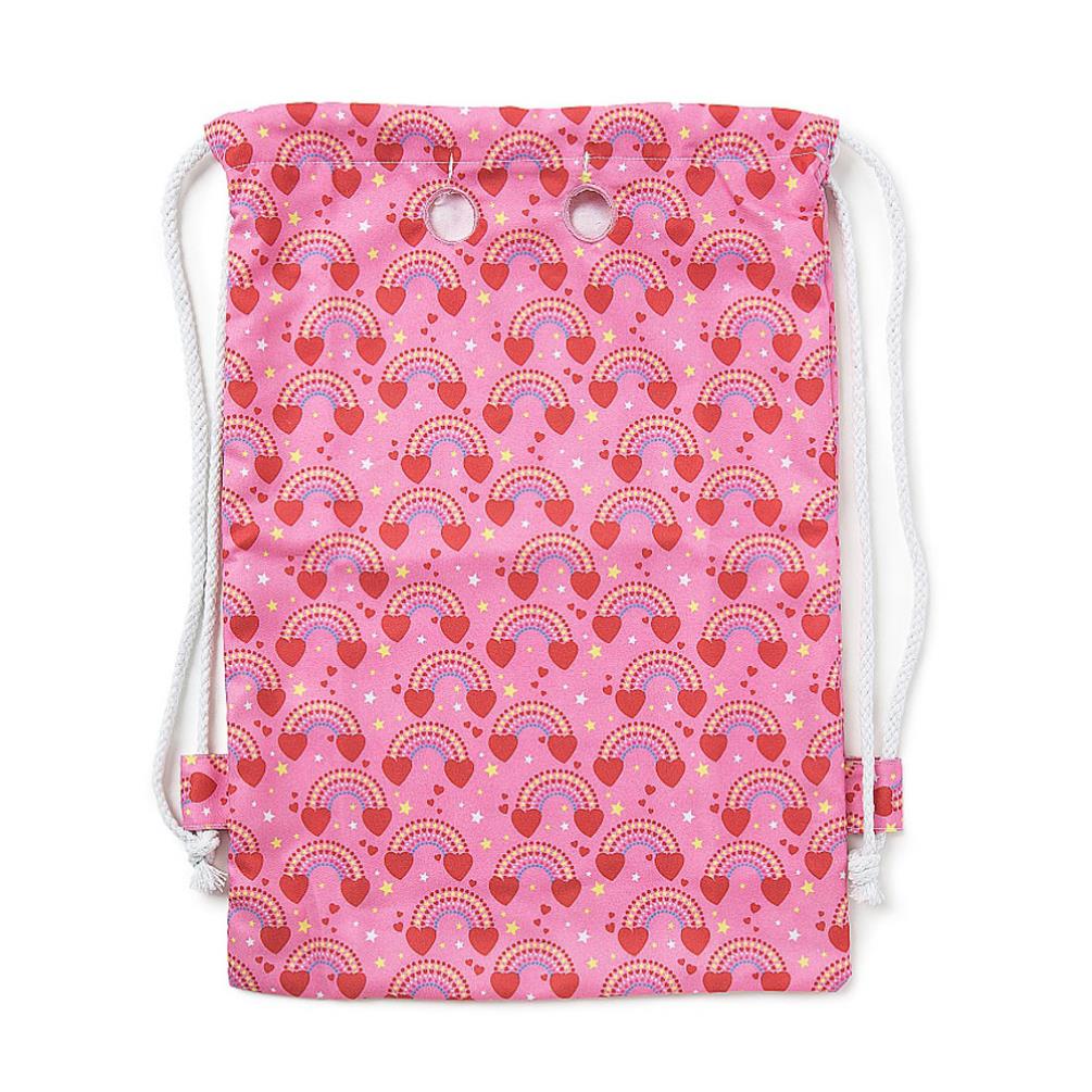 Pink Rainbow My Dinky Me To You Bear Drawstring Bag Extra Image 1